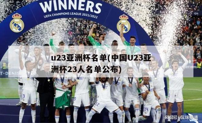 u23亚洲杯名单(中国U23亚洲杯23人名单公布)